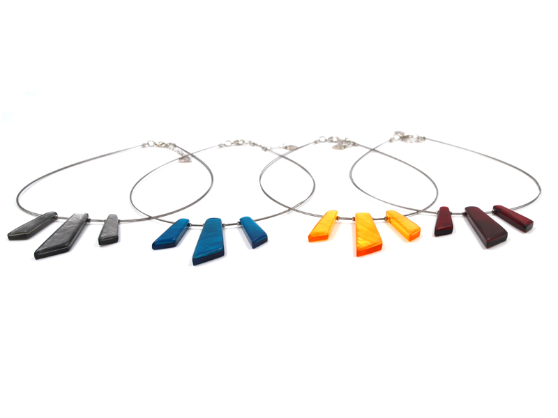 Stäbchencollier "Capiz"