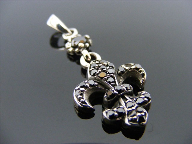 Anhänger "Franz. Lilie" mit Stein