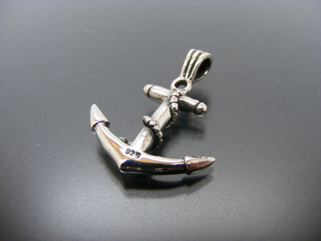 Anhänger Anker mit Tau, schlicht