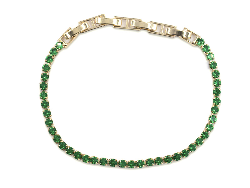 Tennisarmband mit Premium Crystal (15.5 cm) vergoldet