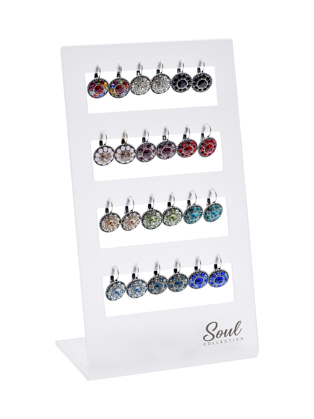 Display Ohrhänger Natalie mit Premium Crystal (12 Paar) Basic Edition