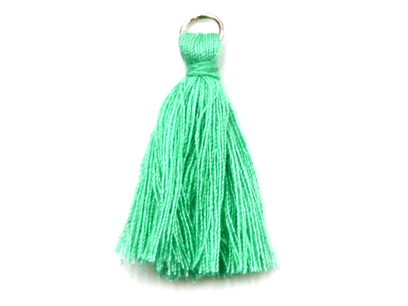 Baumwoll Quasten (ca. 3.0 cm) 10er Pack - Türkis