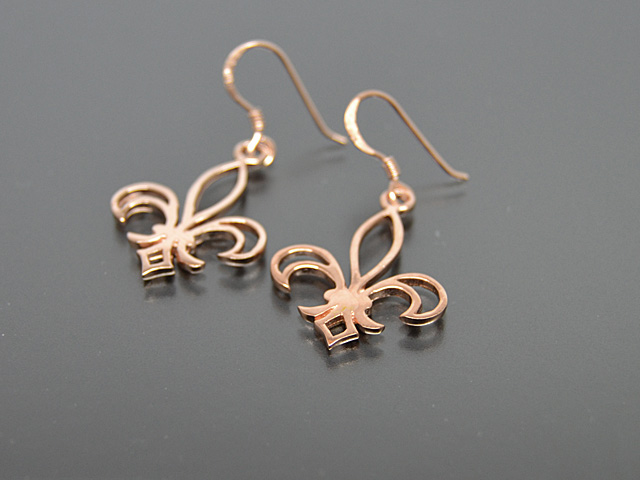 Ohrhänger "Lilie", rosegold