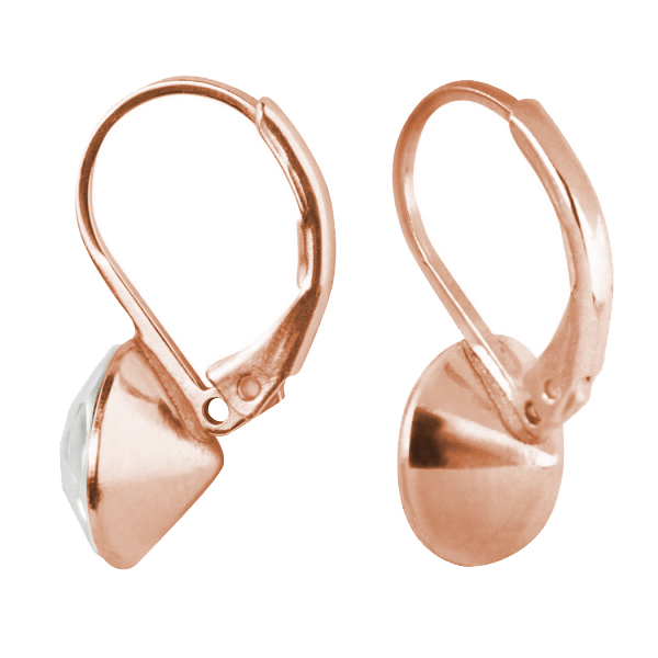 Ohrhänger HK39TB mit Premium Crystal in 8 mm rosévergoldet