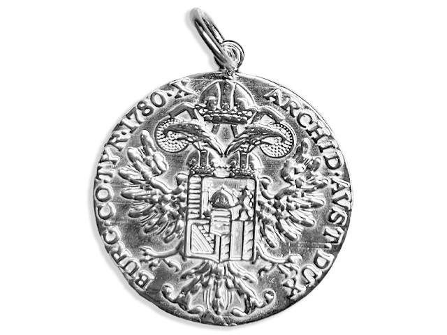 Anhänger Theresientaler geschwärzt