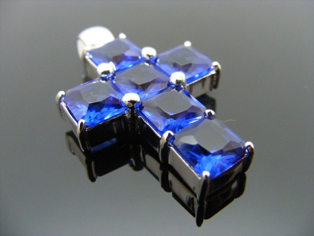 Anhänger Kreuz, Zirkonia