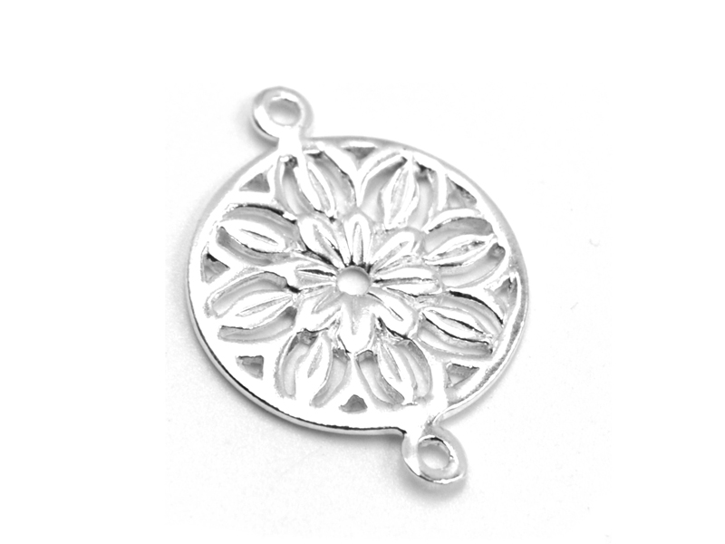 Anhänger Blume mit Doppelöse