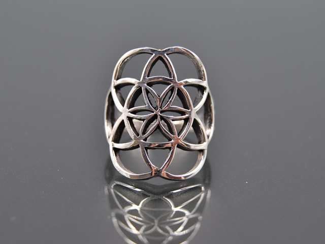Ring Blume des Lebens