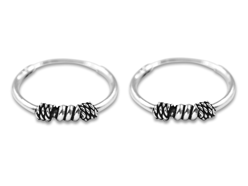 Bali Creolen (1.2 mm x 15 mm) (5 Paar)