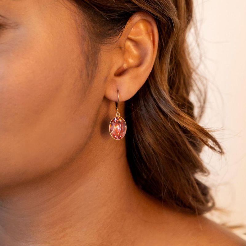 Ohrhänger Lina mit Premium Crystal rosevergoldet
