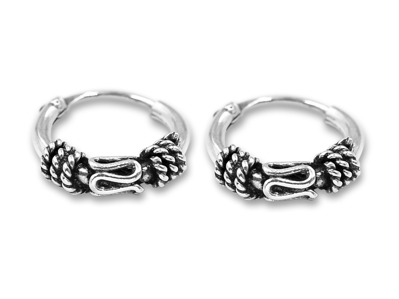 Bali Creolen (2.0 mm x 10 mm) (10 Paar)