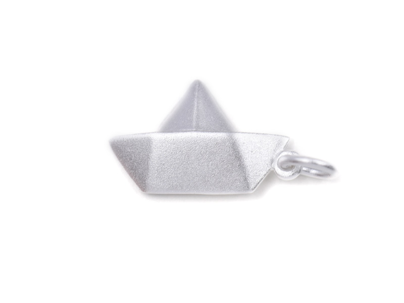 Anhänger "Papierschiff", matt