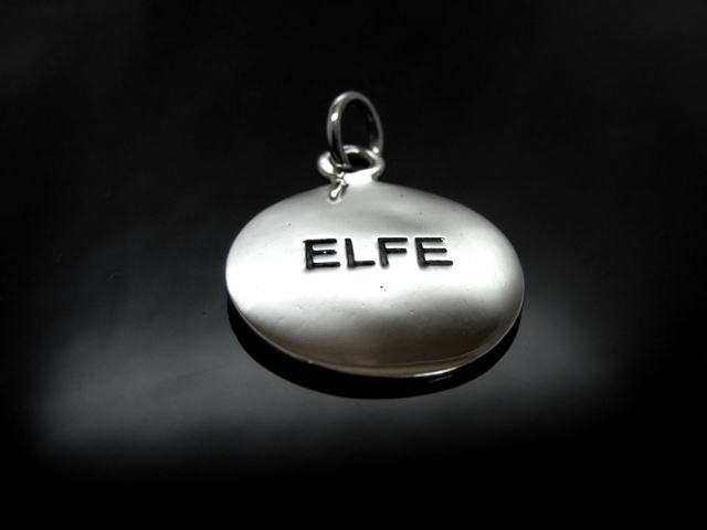 Anhänger Gravurplatte (Elfe)
