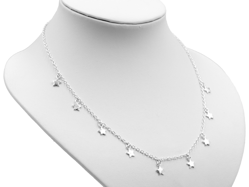 Ankerkette mit Sternen (56 cm) (2.2 mm)