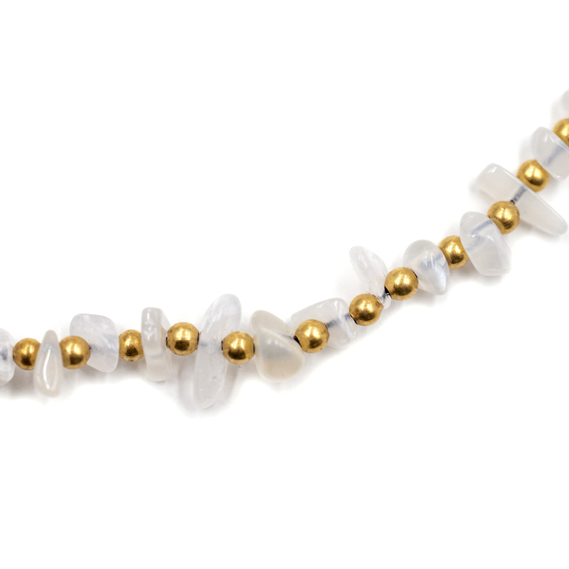 Echtsteinfußkette (24 cm + 1.5 cm)