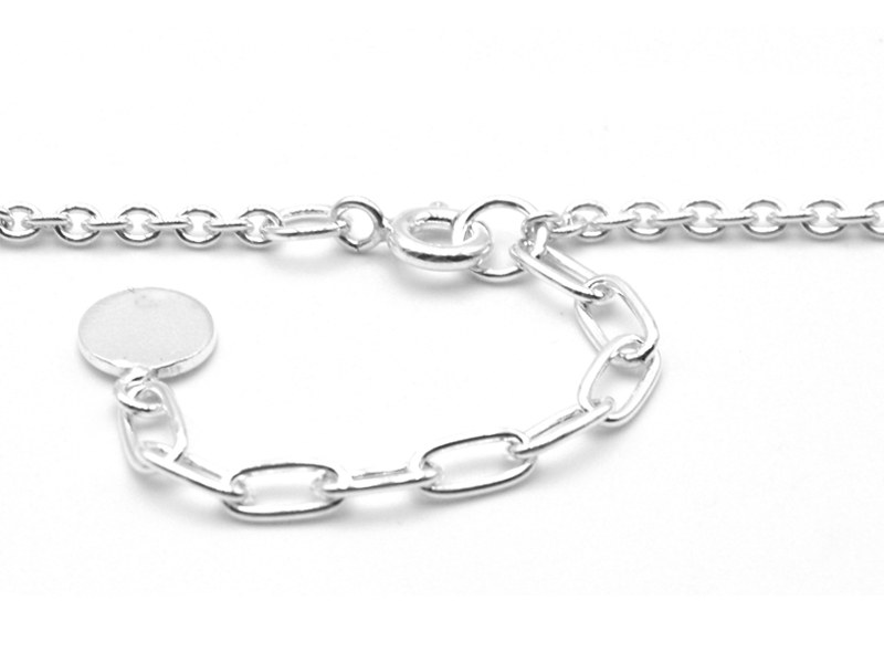 Ankerkette mit Sternen und Kreuzen (50 cm) (2.2 mm)