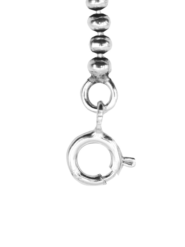 Kugelarmband mit Anhängern Baum des Lebens+Süßwasserperle+Kugel+Silberfäden (17 cm + 3.0 cm) (2.7 mm