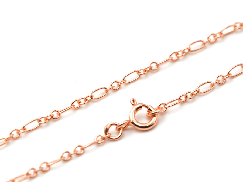 Figaro- Ankerkette (60 cm) (2.0 mm) rosévergoldet