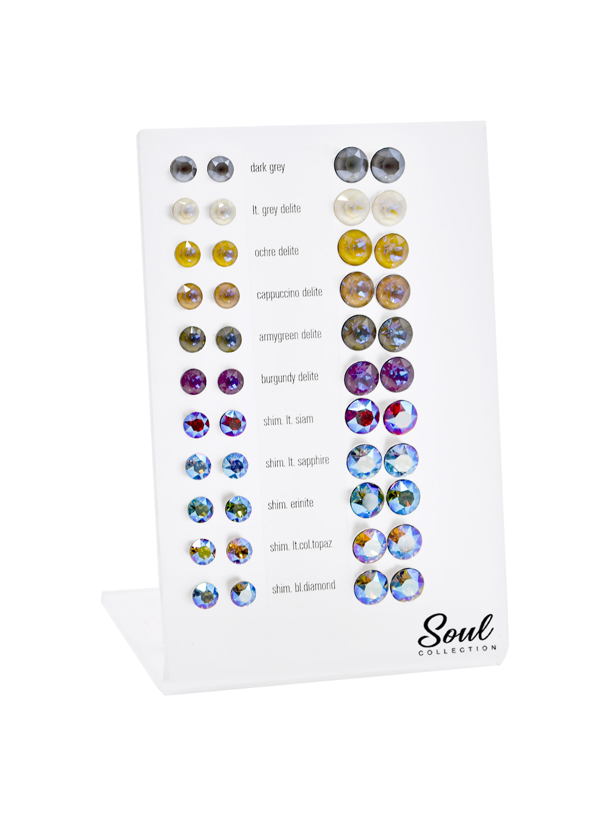 Display Ohrstecker OSGK29 und OSGK39 mit Premium Crystal (22 Paar) - DeLite Edition