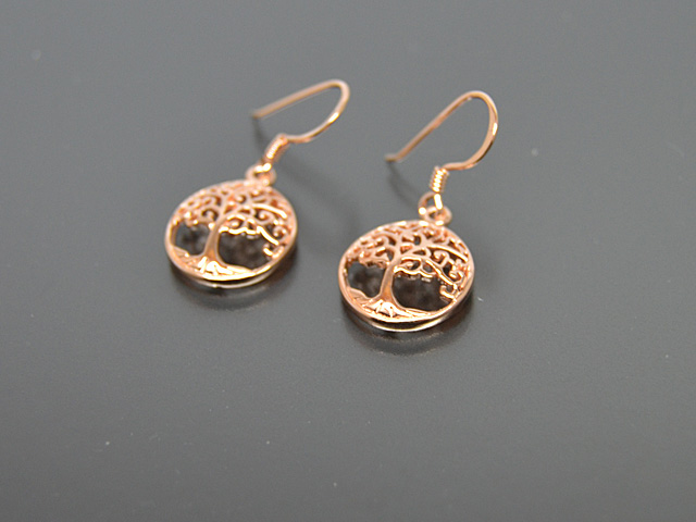 Ohrhänger "Baum des Lebens", rosegold