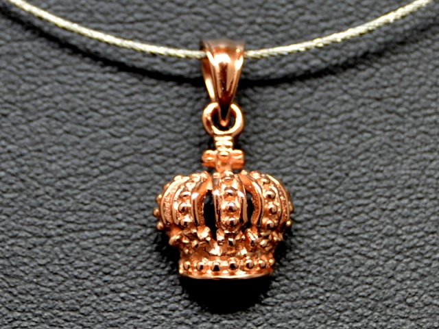 Anhänger Krone rosévergoldet